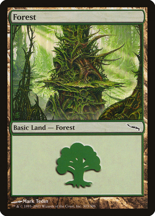 Forest (#303) - (Foil): Mirrodin