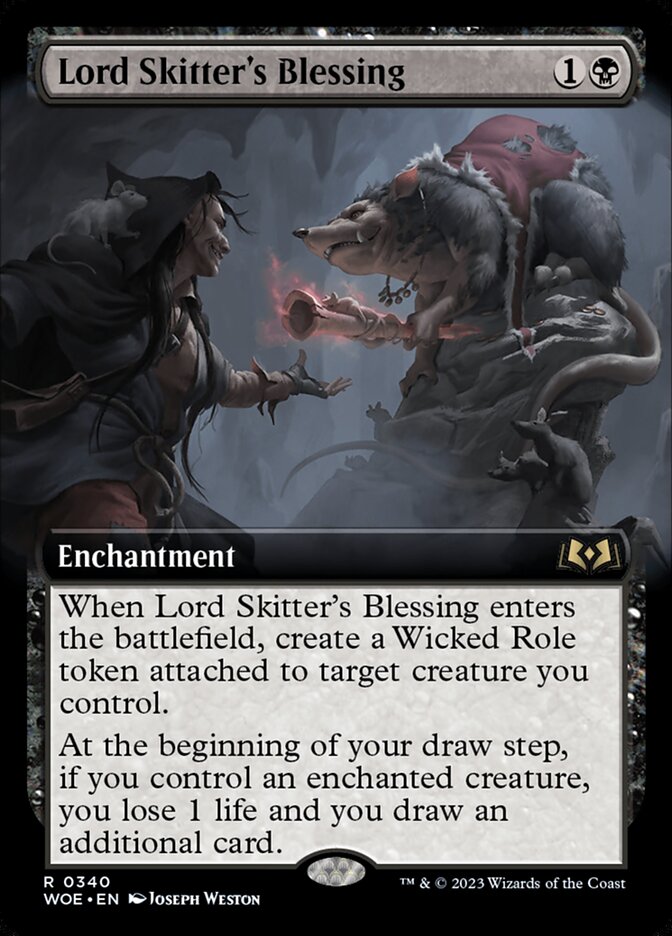 Lord Skitter's Blessing (Extended Art): Wilds of Eldraine