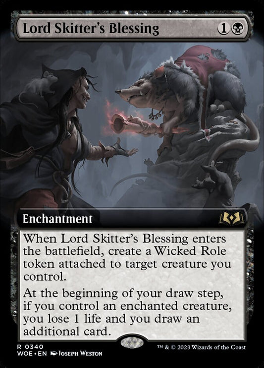 Lord Skitter's Blessing (Extended Art) - (Foil): Wilds of Eldraine