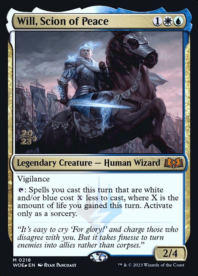 Will, Scion of Peace (Prerelease) (Wilds of Eldraine) - (Foil): Wilds of Eldraine Promos