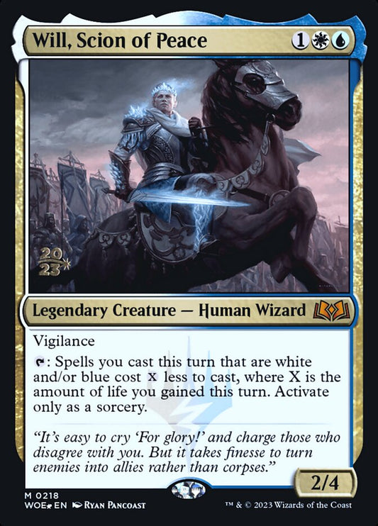 Will, Scion of Peace (Prerelease) (Wilds of Eldraine) - (Foil): Wilds of Eldraine Promos