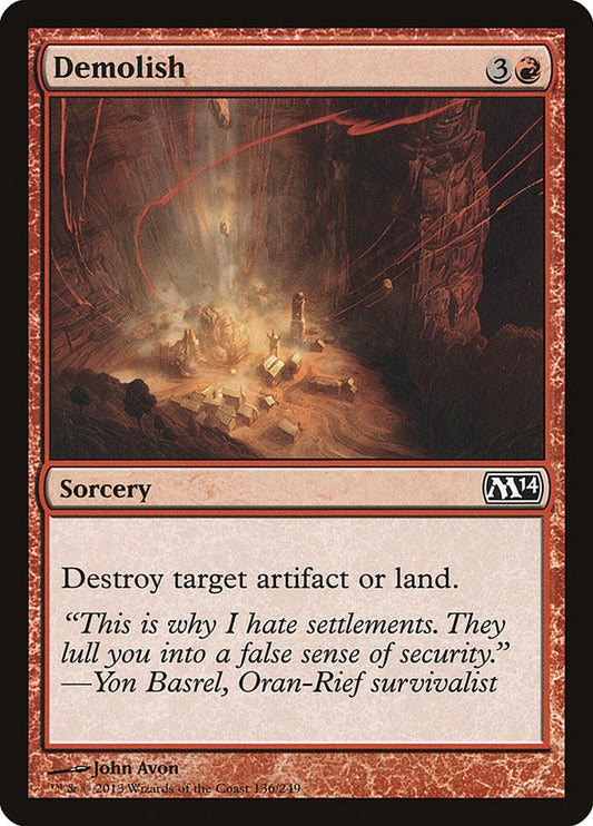 Demolish - (Foil): Magic 2014