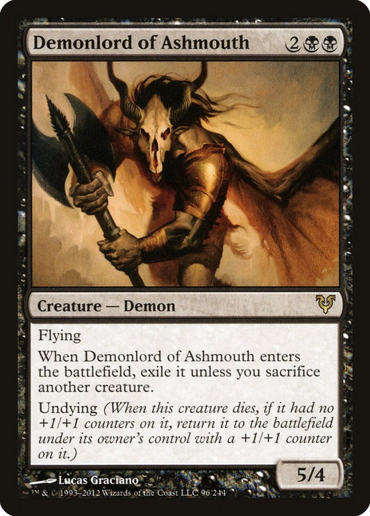 Demonlord of Ashmouth - (Foil): Avacyn Restored