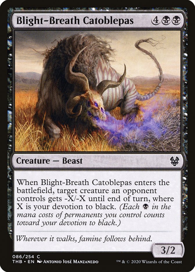 Blight-Breath Catoblepas: Theros Beyond Death