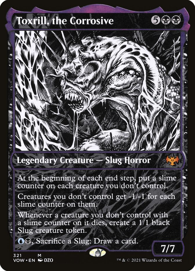 Toxrill, the Corrosive (Showcase) - (Foil): Innistrad: Crimson Vow