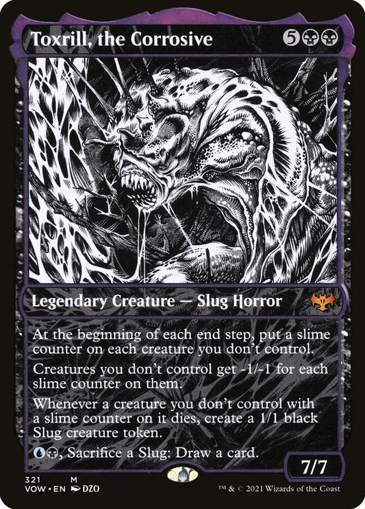 Toxrill, the Corrosive (Showcase) - (Foil): Innistrad: Crimson Vow