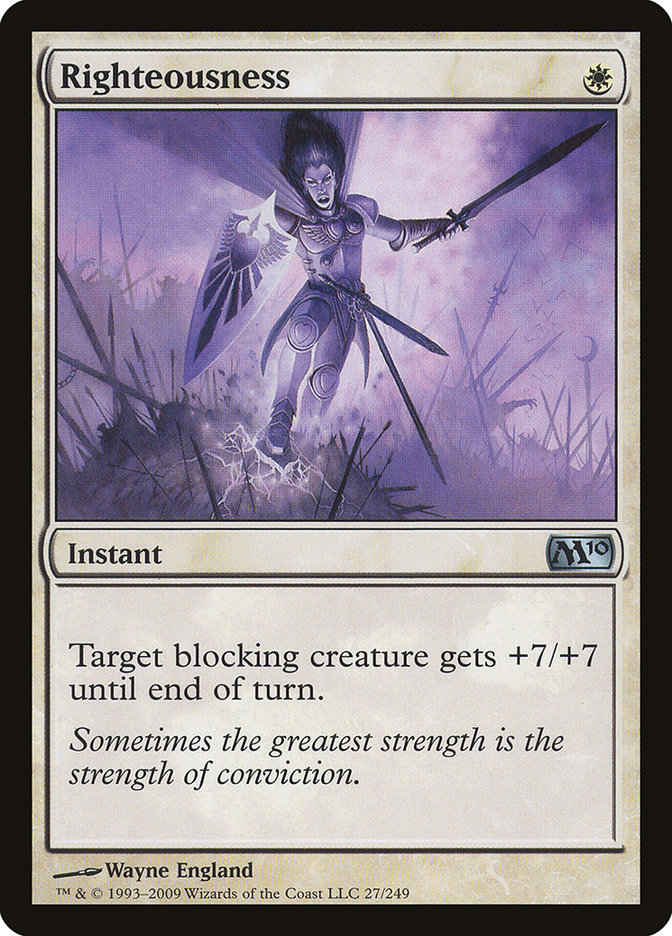 Righteousness - (Foil): Magic 2010
