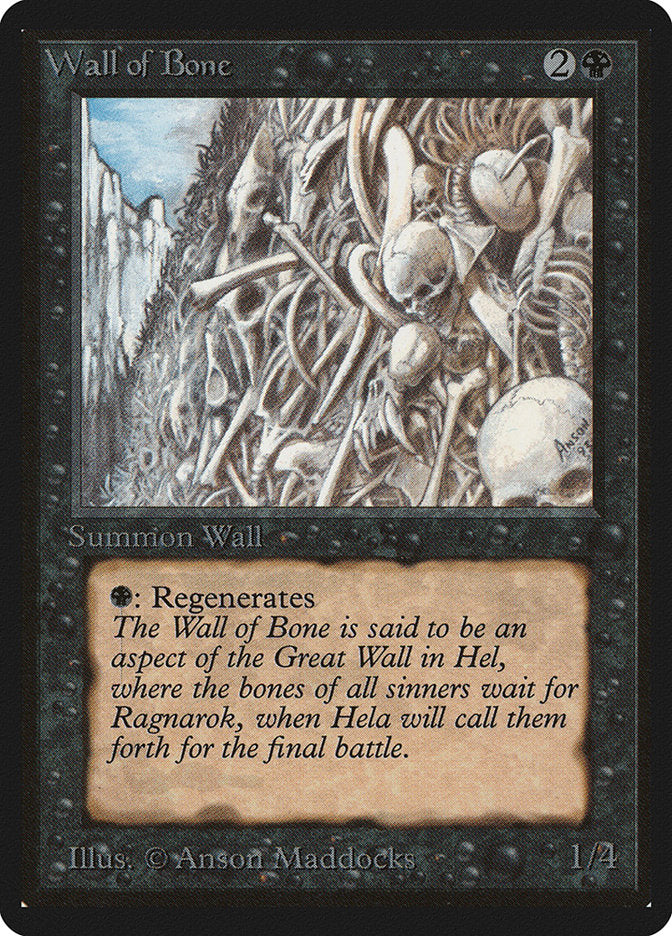 Wall of Bone: Limited Edition Beta