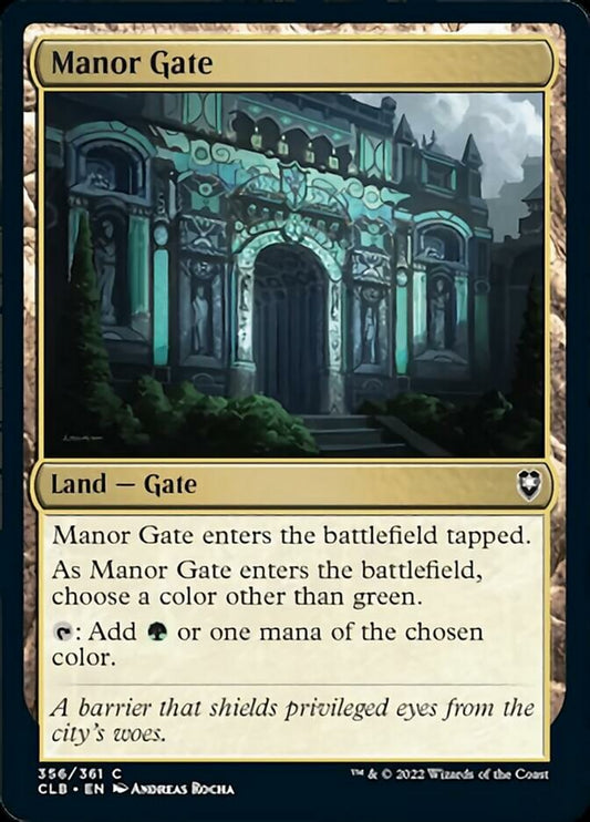 Manor Gate: Commander Legends: Battle for Baldur's Gate