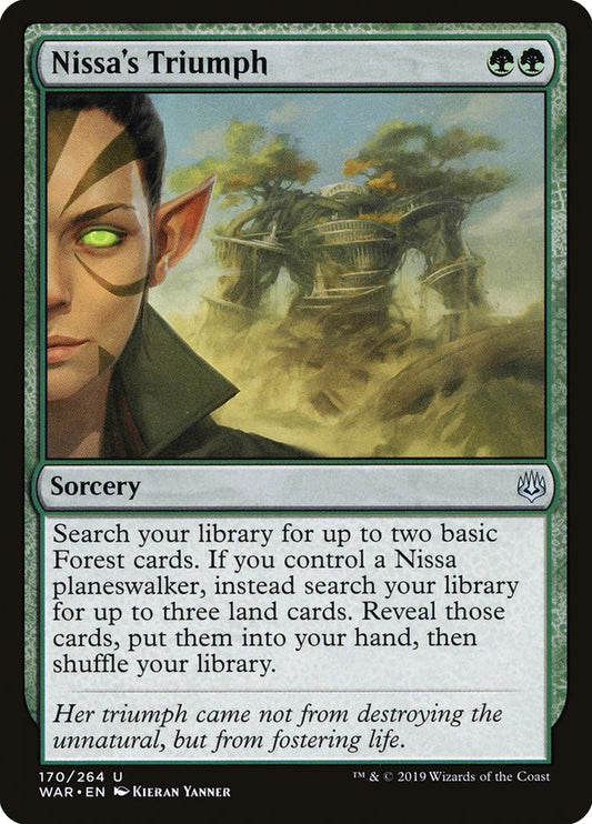 Nissa's Triumph - (Foil): War of the Spark