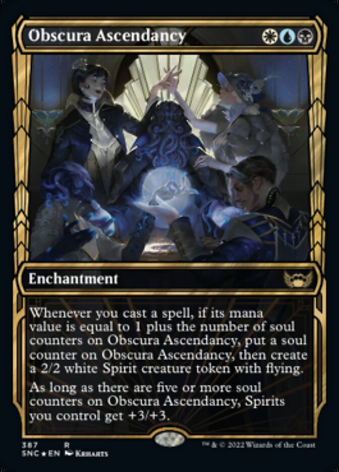 Obscura Ascendancy (Showcase) (Gilded Foil) - (Foil): Streets of New Capenna