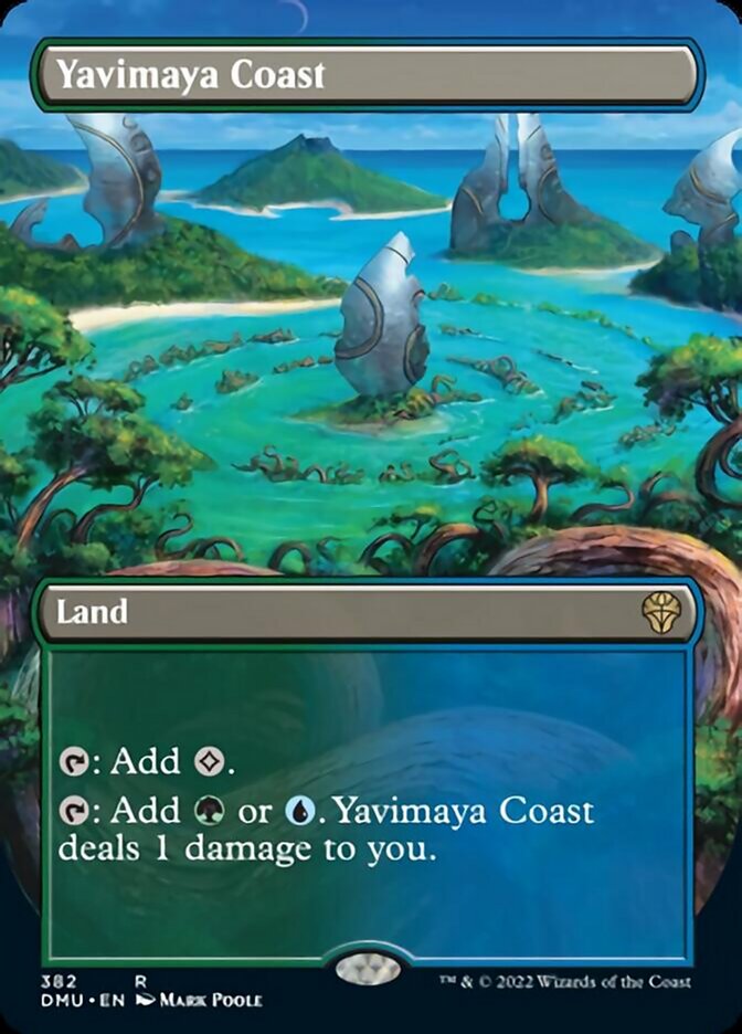 Yavimaya Coast (Borderless) - (Foil): Dominaria United