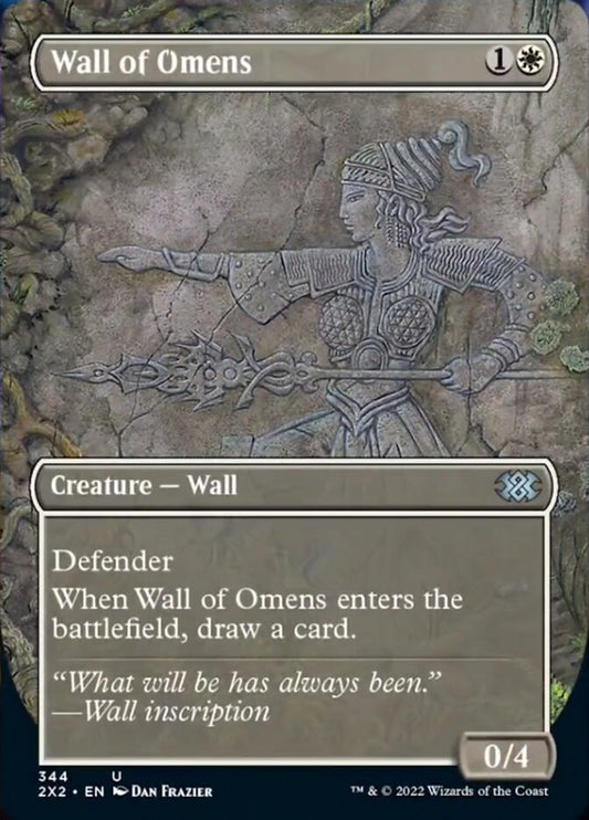 Wall of Omens (Borderless) - (Foil): Double Masters 2022