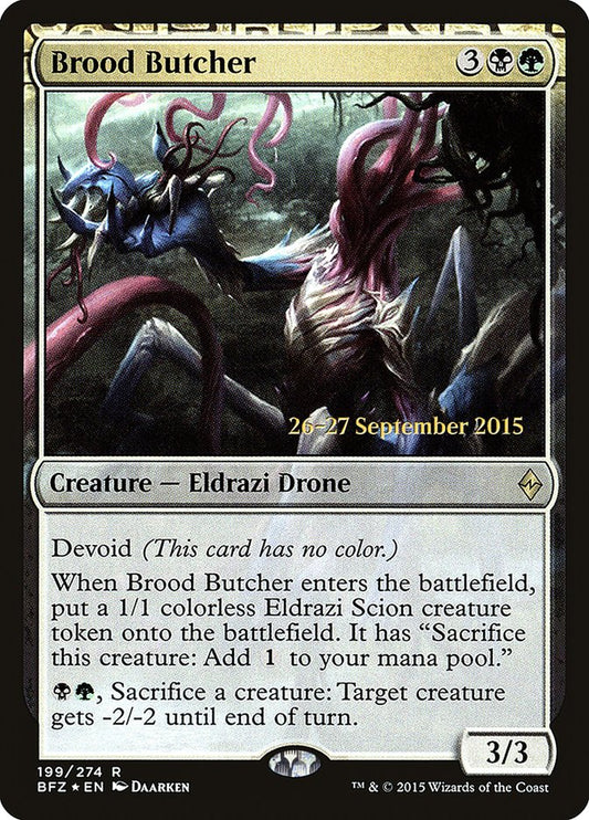 Brood Butcher (Prerelease) (Battle for Zendikar) - (Foil): Battle for Zendikar Promos