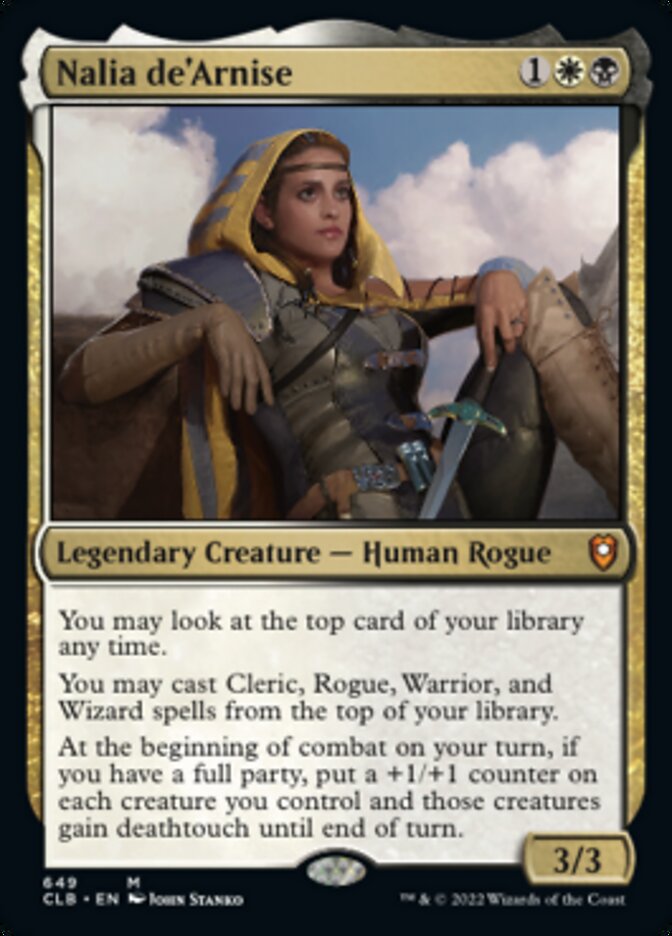 Nalia de'Arnise - (Foil): Commander Legends: Battle for Baldur's Gate