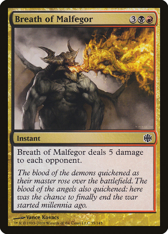 Breath of Malfegor - (Foil): Alara Reborn
