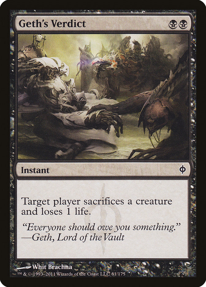 Geth's Verdict - (Foil): New Phyrexia