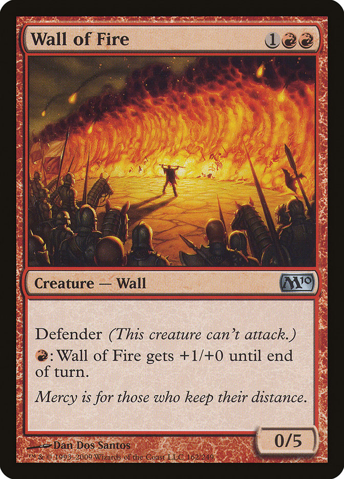 Wall of Fire - (Foil): Magic 2010