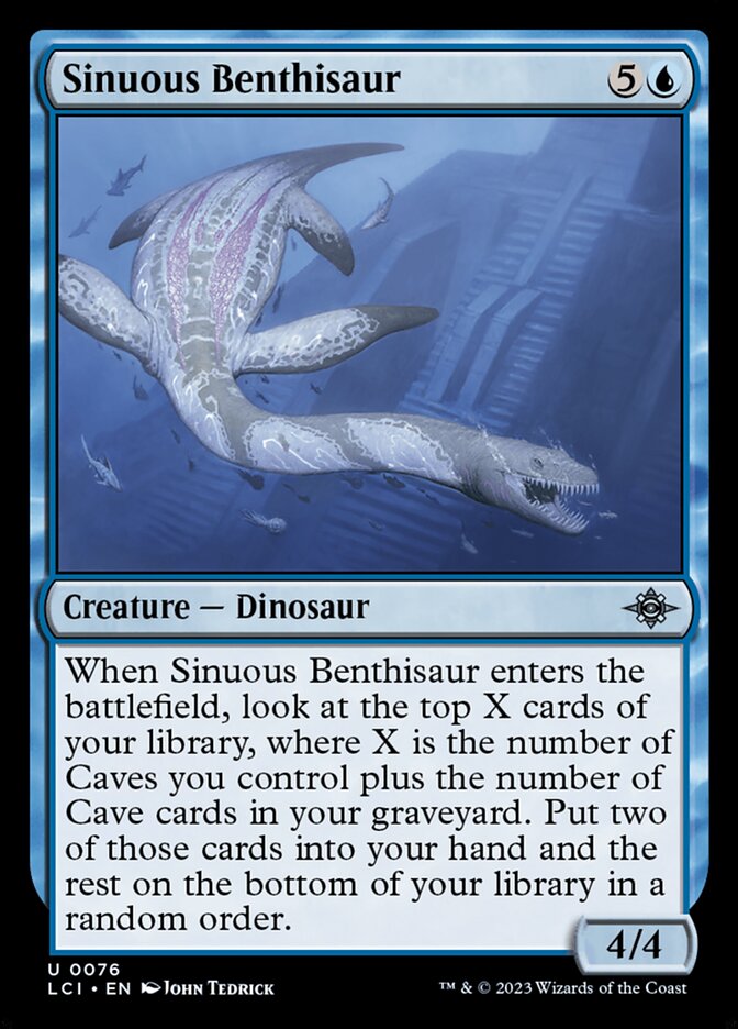 Sinuous Benthisaur - (Foil): Lost Caverns of Ixalan