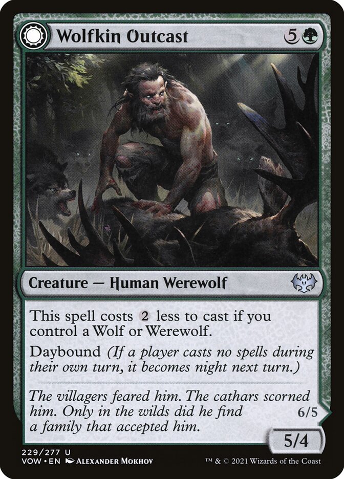 Wolfkin Outcast // Wedding Crasher - (Foil): Innistrad: Crimson Vow