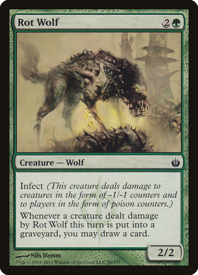 Rot Wolf - (Foil): Mirrodin Besieged
