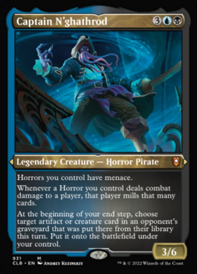 Captain N'ghathrod - (Foil): Commander Legends: Battle for Baldur's Gate