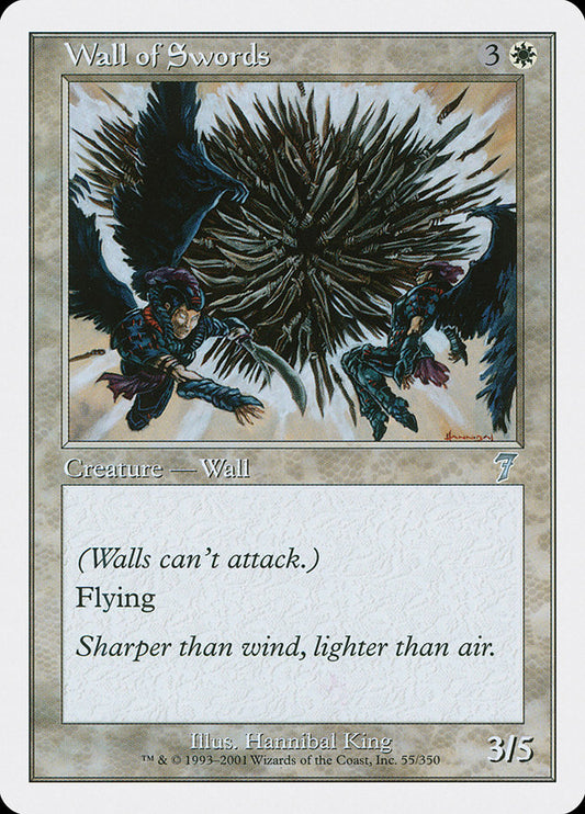 Wall of Swords - (Foil): Seventh Edition