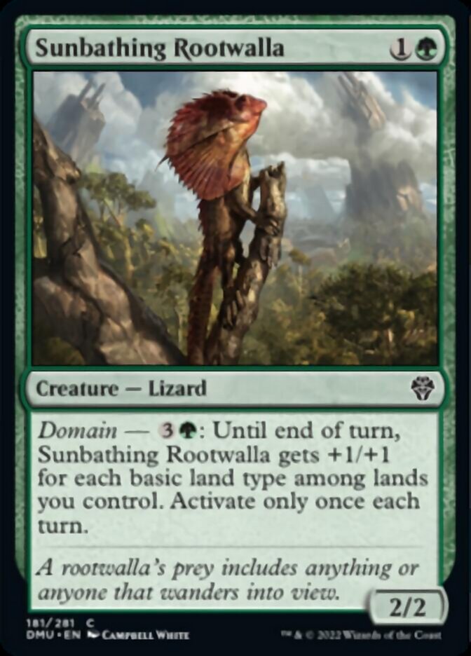 Sunbathing Rootwalla - (Foil): Dominaria United