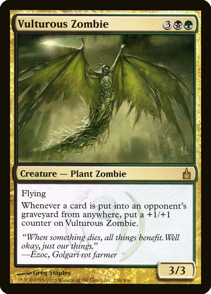 Vulturous Zombie - (Foil): Ravnica: City of Guilds
