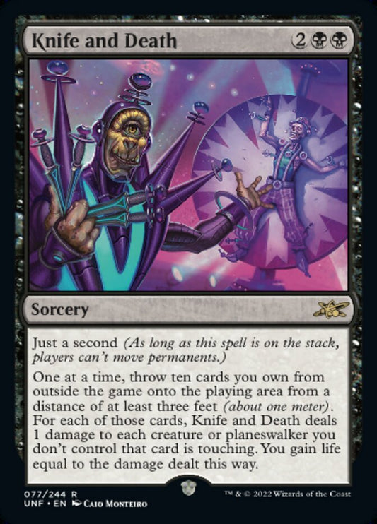 Knife and Death - (Foil): Unfinity