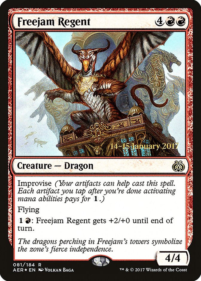 Freejam Regent (Prerelease) (Aether Revolt) - (Foil): Aether Revolt Promos