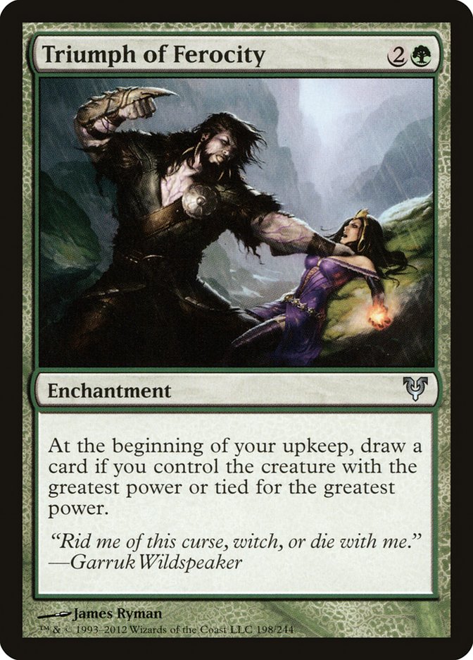 Triumph of Ferocity - (Foil): Avacyn Restored