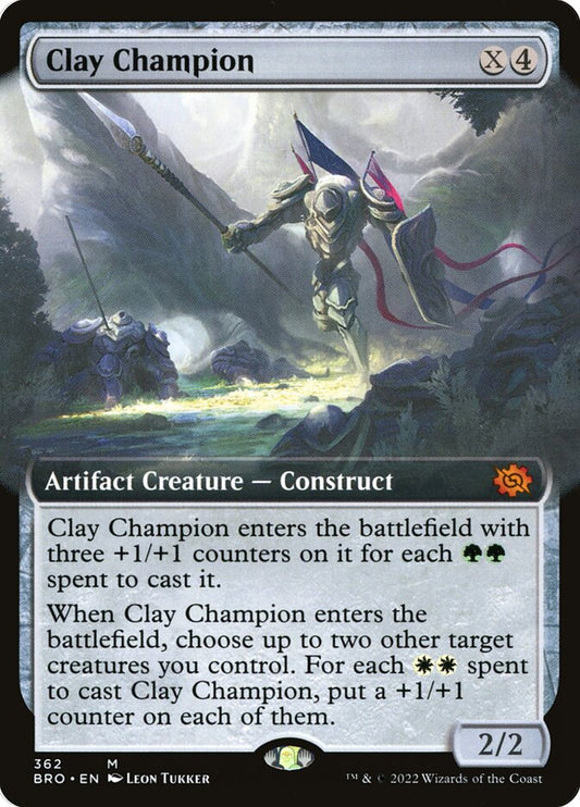 Clay Champion (Extended Art) - (Foil): The Brothers' War