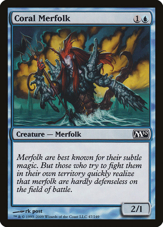 Coral Merfolk - (Foil): Magic 2010