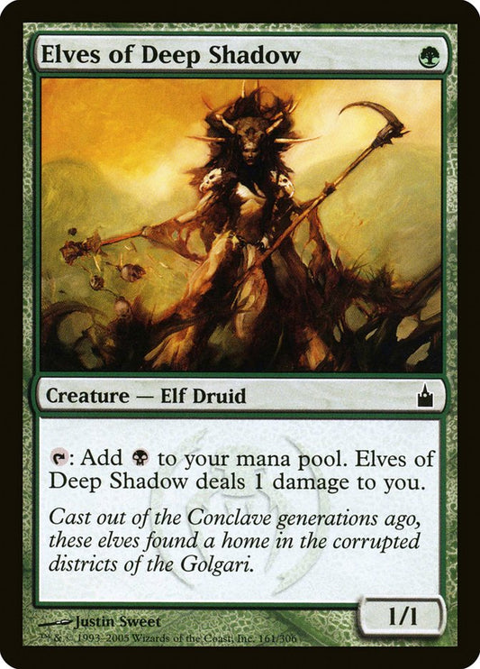 Elves of Deep Shadow - (Foil): Ravnica: City of Guilds