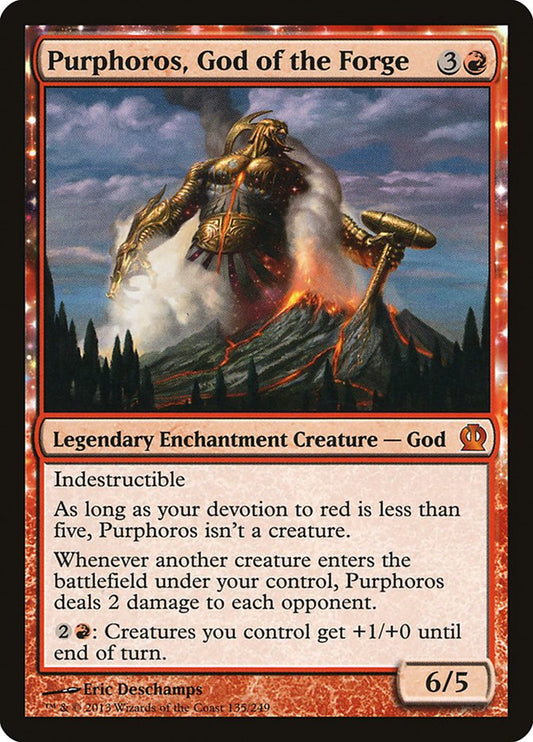 Purphoros, God of the Forge - (Foil): Theros