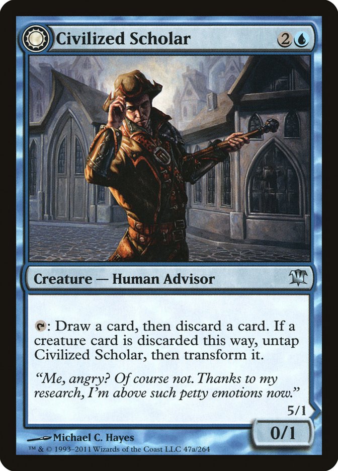 Civilized Scholar // Homicidal Brute: Innistrad