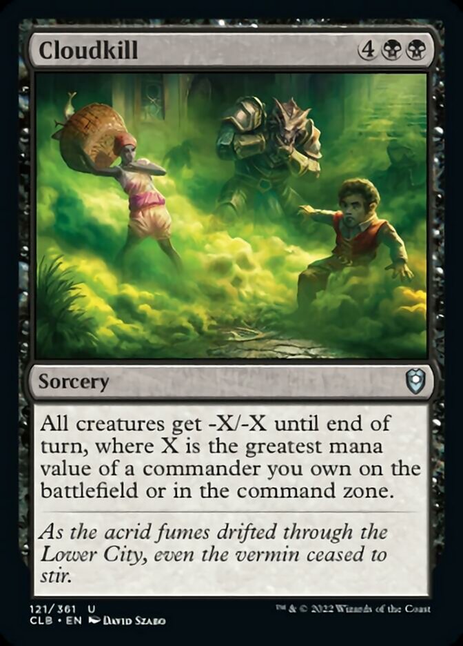 Cloudkill - (Foil): Commander Legends: Battle for Baldur's Gate
