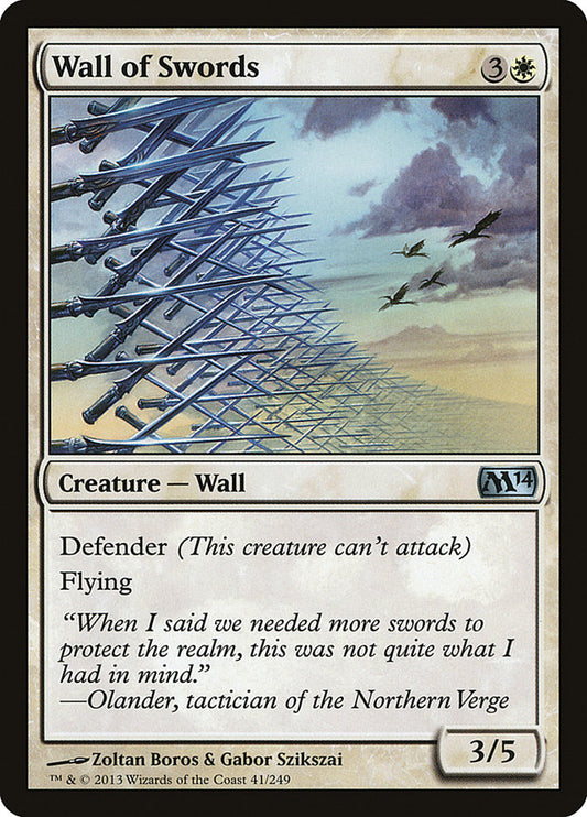 Wall of Swords - (Foil): Magic 2014