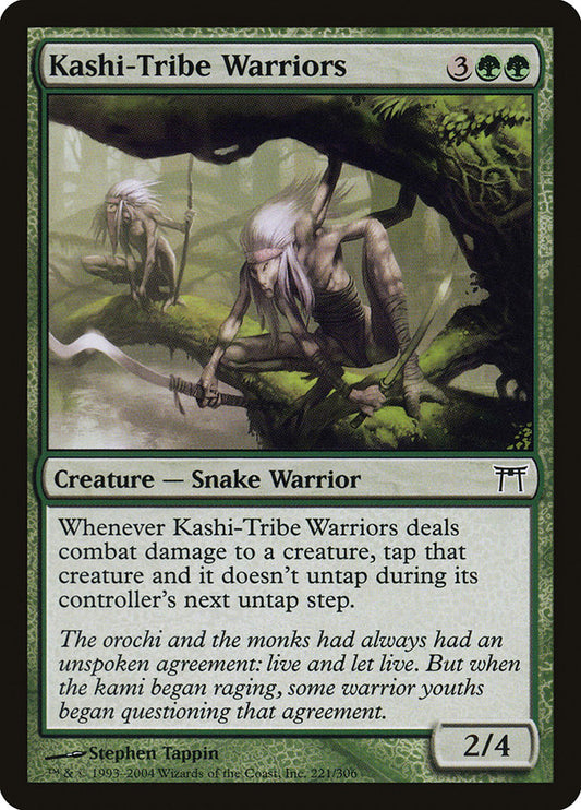 Kashi-Tribe Warriors - (Foil): Champions of Kamigawa