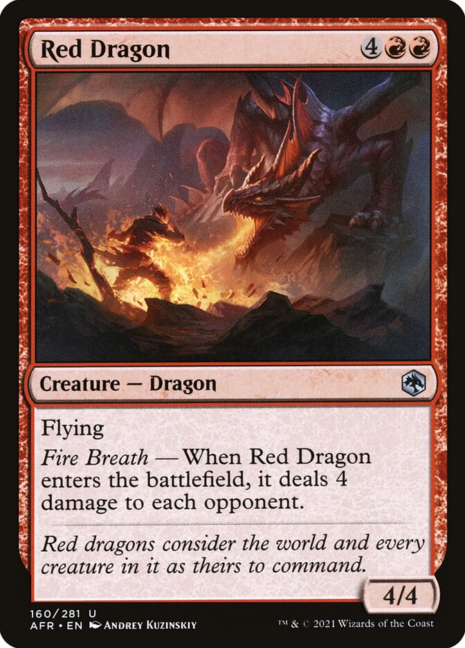 Red Dragon - (Foil): Adventures in the Forgotten Realms