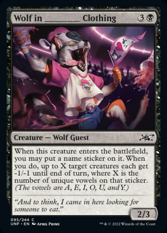 Wolf in _____ Clothing - (Foil): Unfinity