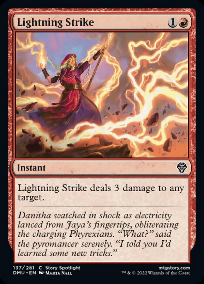 Lightning Strike - (Foil): Dominaria United