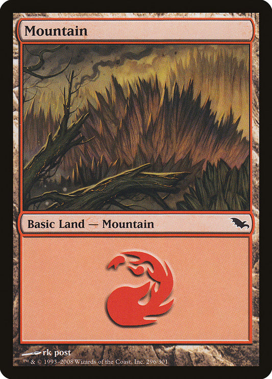 Mountain (#296) - (Foil): Shadowmoor