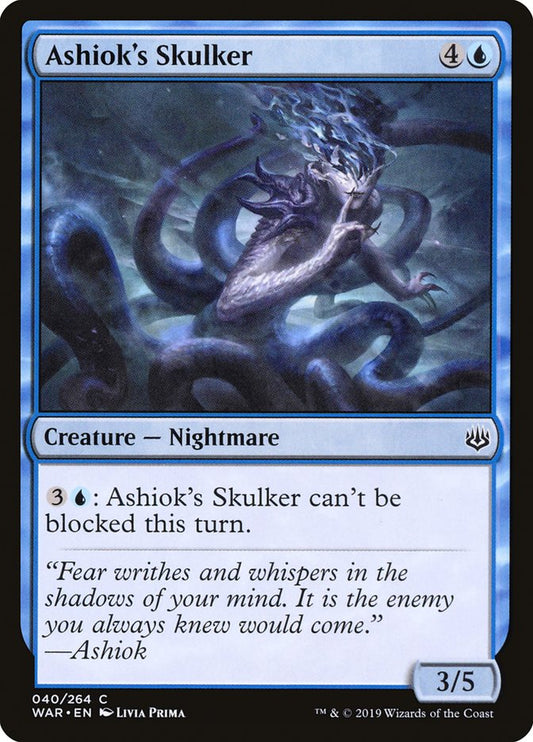 Ashiok's Skulker - (Foil): War of the Spark