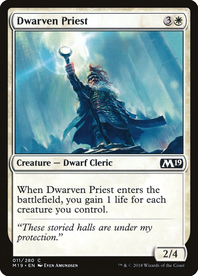 Dwarven Priest: Core Set 2019