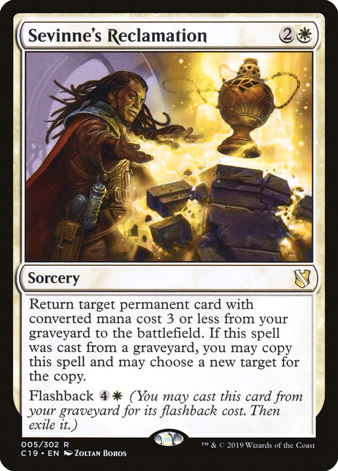 Sevinne's Reclamation: Commander 2019