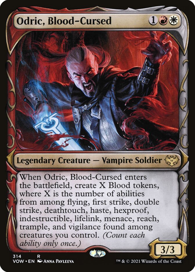 Odric, Blood-Cursed (Showcase) - (Foil): Innistrad: Crimson Vow