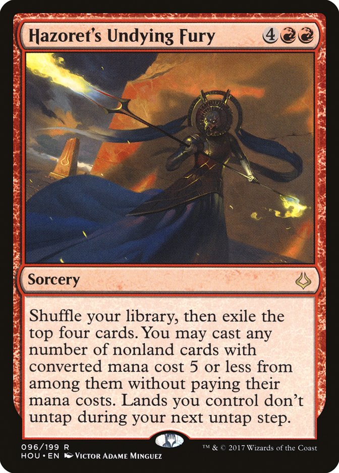 Hazoret's Undying Fury - (Foil): Hour of Devastation