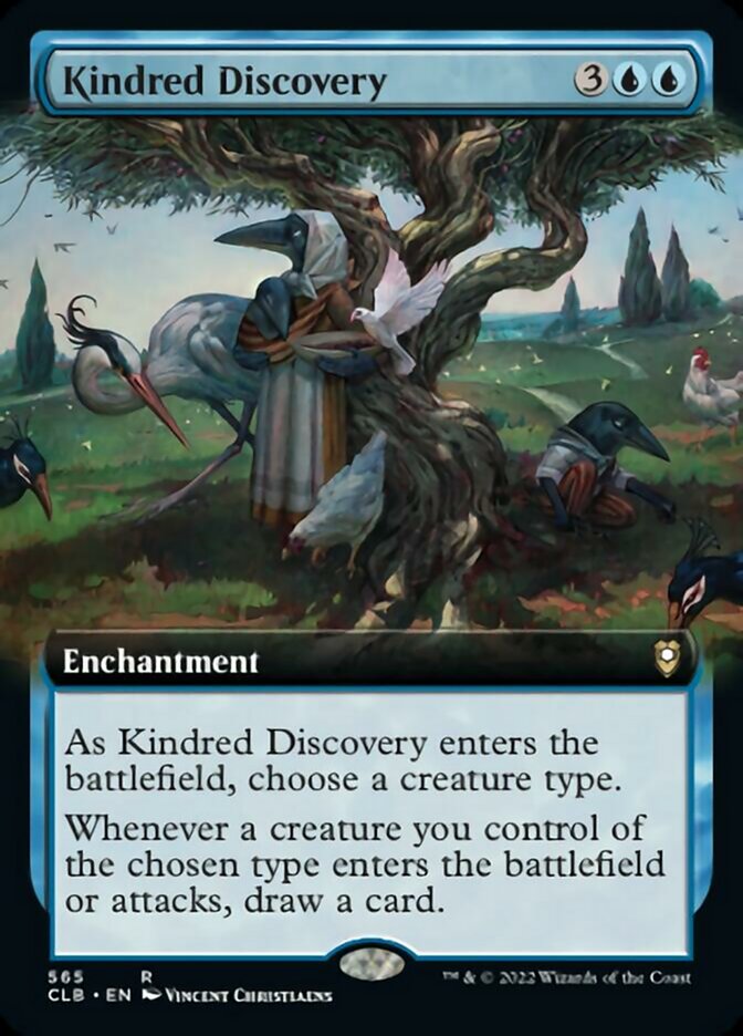 Kindred Discovery (Extended Art) - (Foil): Commander Legends: Battle for Baldur's Gate